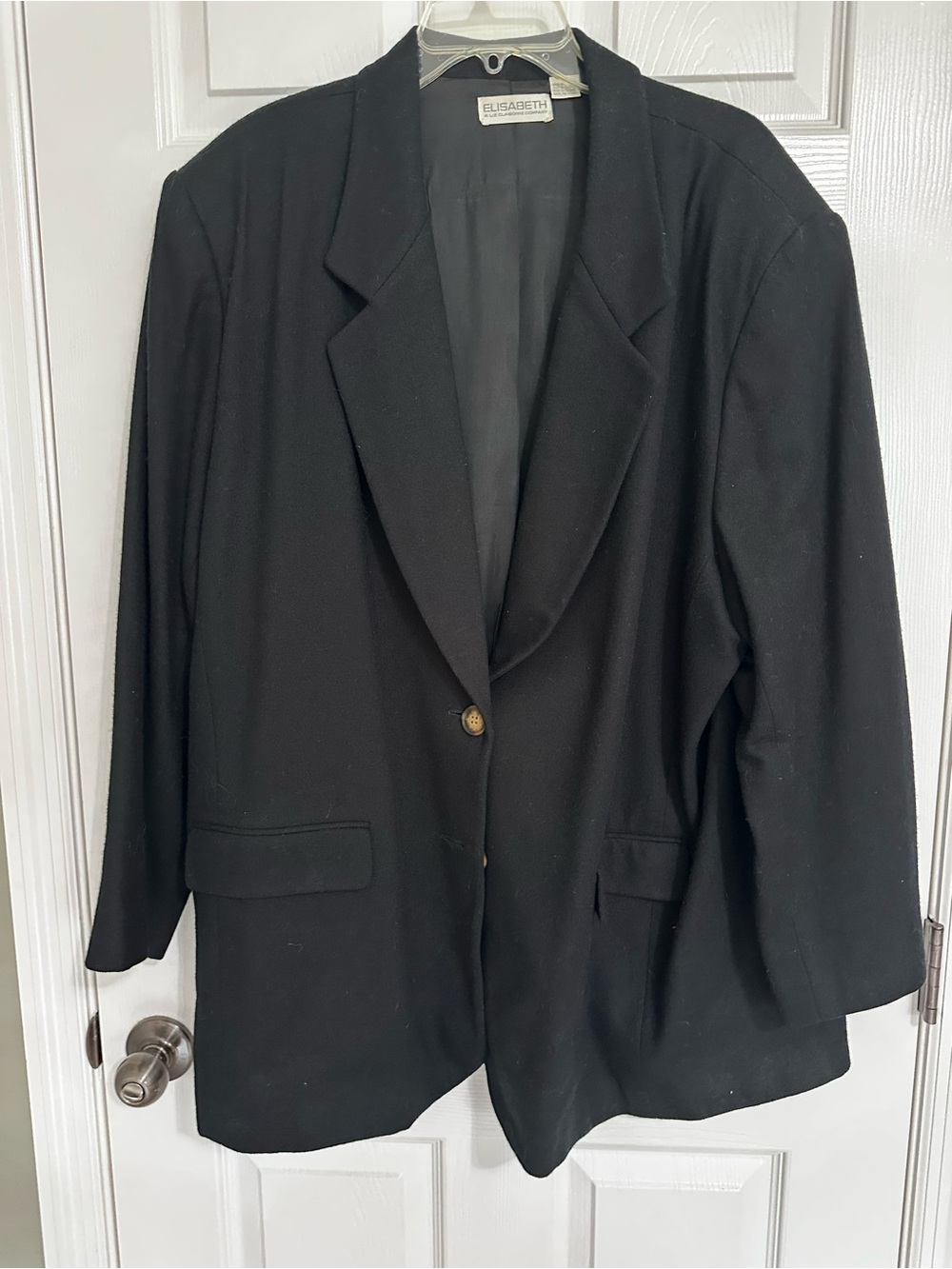 Liz Claiborne Black Single-Button Blazer